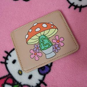 The artist collective mushroom flat wallet
